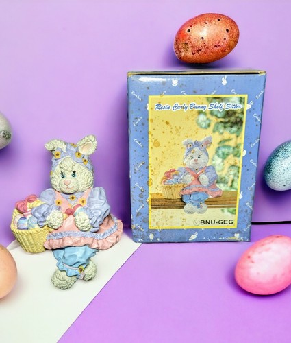 Resin curly bunny - resin, easter