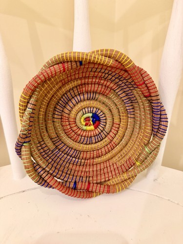 Handmade coiled multi colored - coiled,